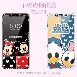 Mua Hai Tặng Một❥Ốp Điện Thoại Mặt Kính In Hình Nhân Vật Hoạt Hình Cho iPhone11 Pro Max XR XS X i8Plus i7 i6