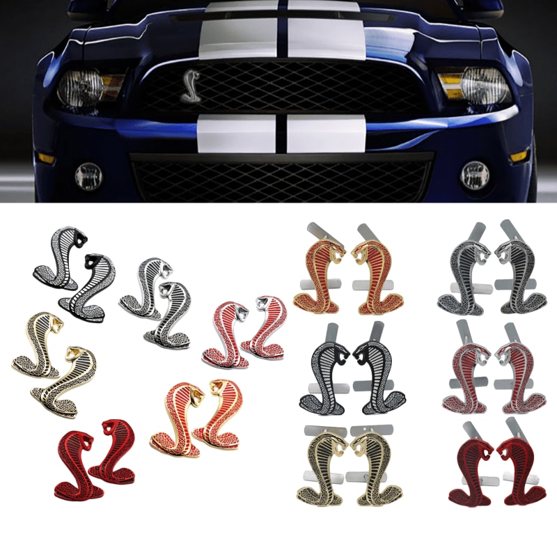 Logo Kim Loại Dán Trang Trí Xe Hơi Ford Shelby F150 Mondeo Mustang V6 Focus 3