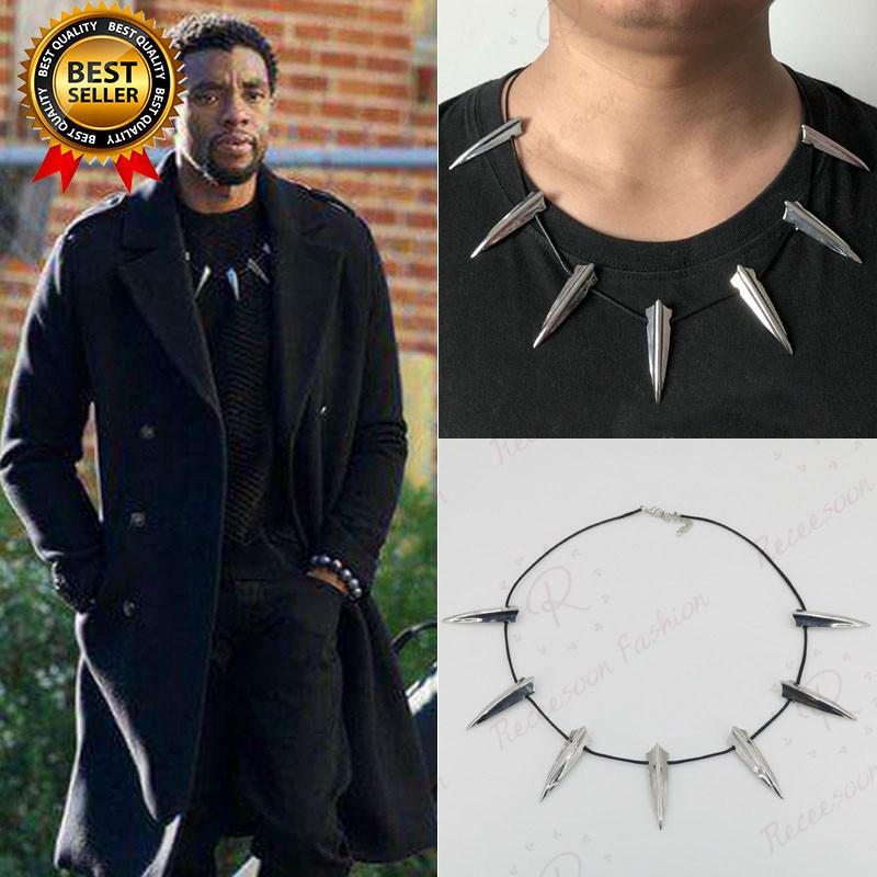 Avengers 4 Black Panther Necklace Wakanda King T’Challa Collection Fans Gifts