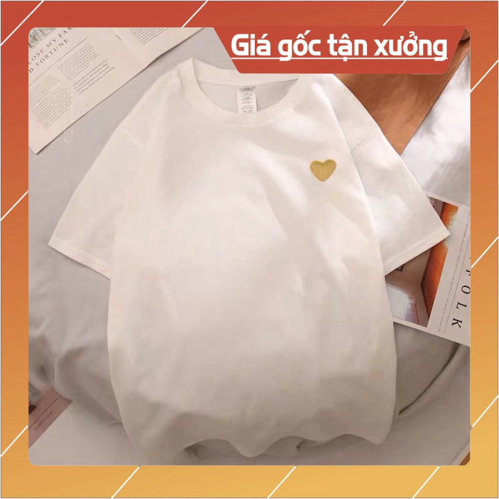 Rẻ vô địch (Thun Lỡ)💋 Áo Thun Tay Lỡ  💛 💛Trái tim vàng 💛 💛 Cotton 100% Siêu chất Siêu đẹp mà giá quá