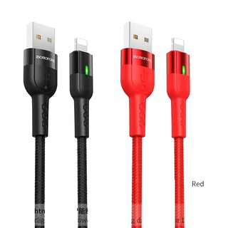Dây cáp sạc tự ngắt BU17 Borofone cổng Lightning, 1.2m