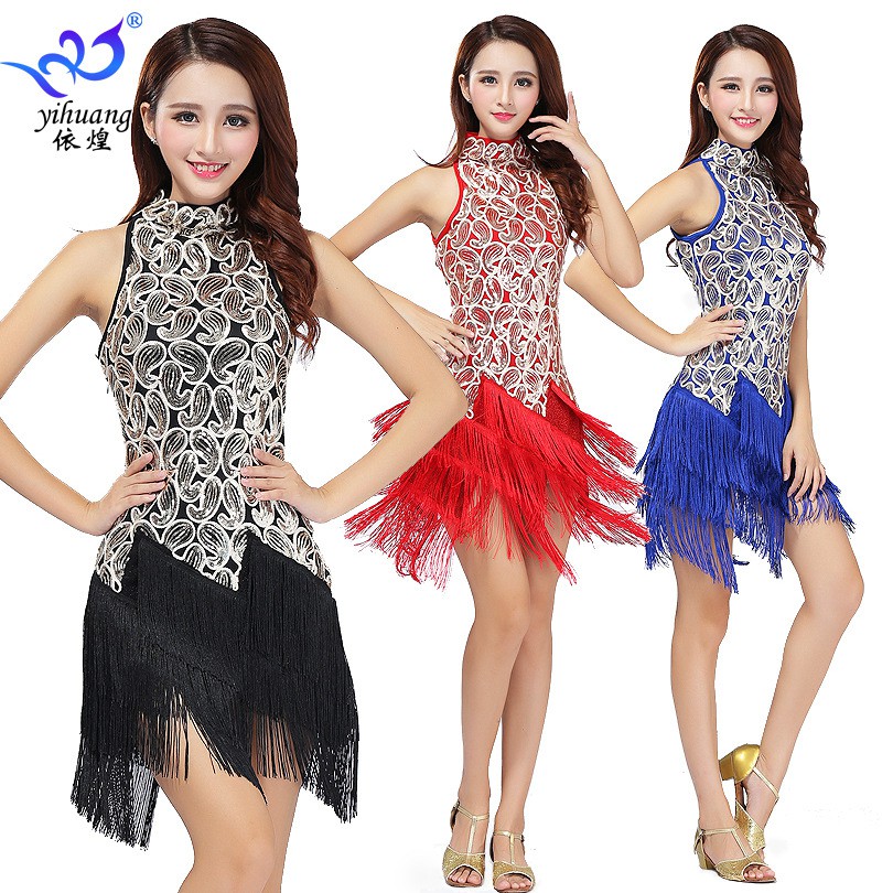 Đầm Khiêu Vũ Đính Kim Sa Lấp Lánh