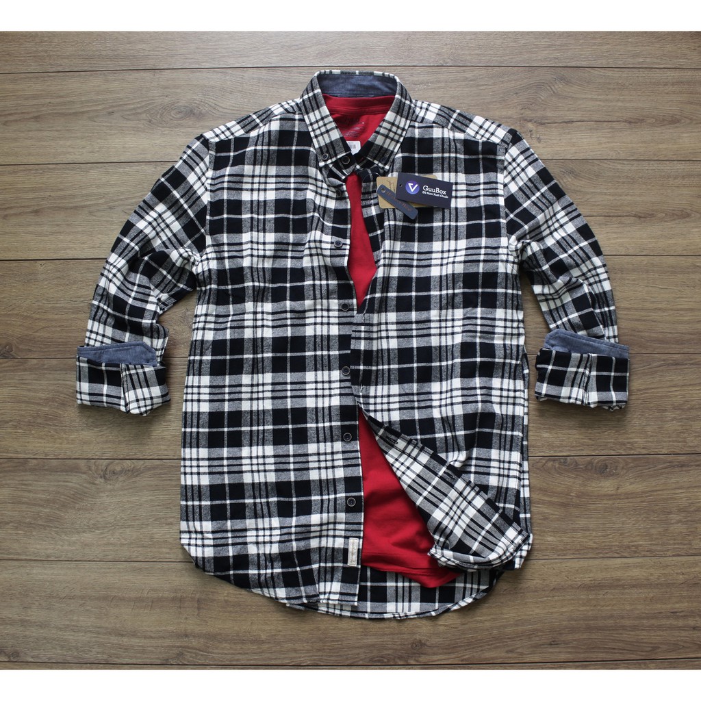 Sơ mi flannel mùa thu (60kg - 90kg) NoBrand