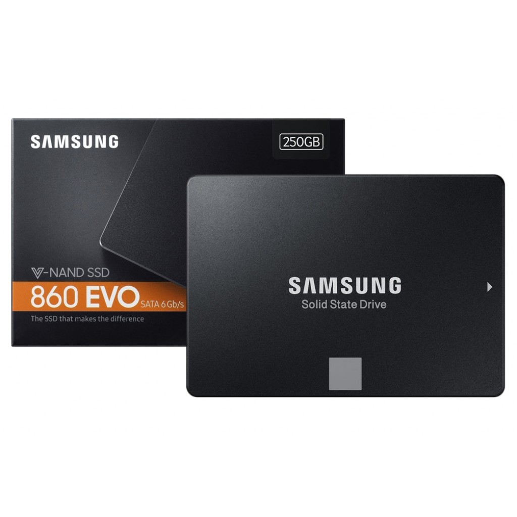 [Mã ELCLXU9 hoàn 10% xu đơn 400K] SSD Samsung 860 Evo 250GB 2.5-Inch SATA III MZ-76E250BW