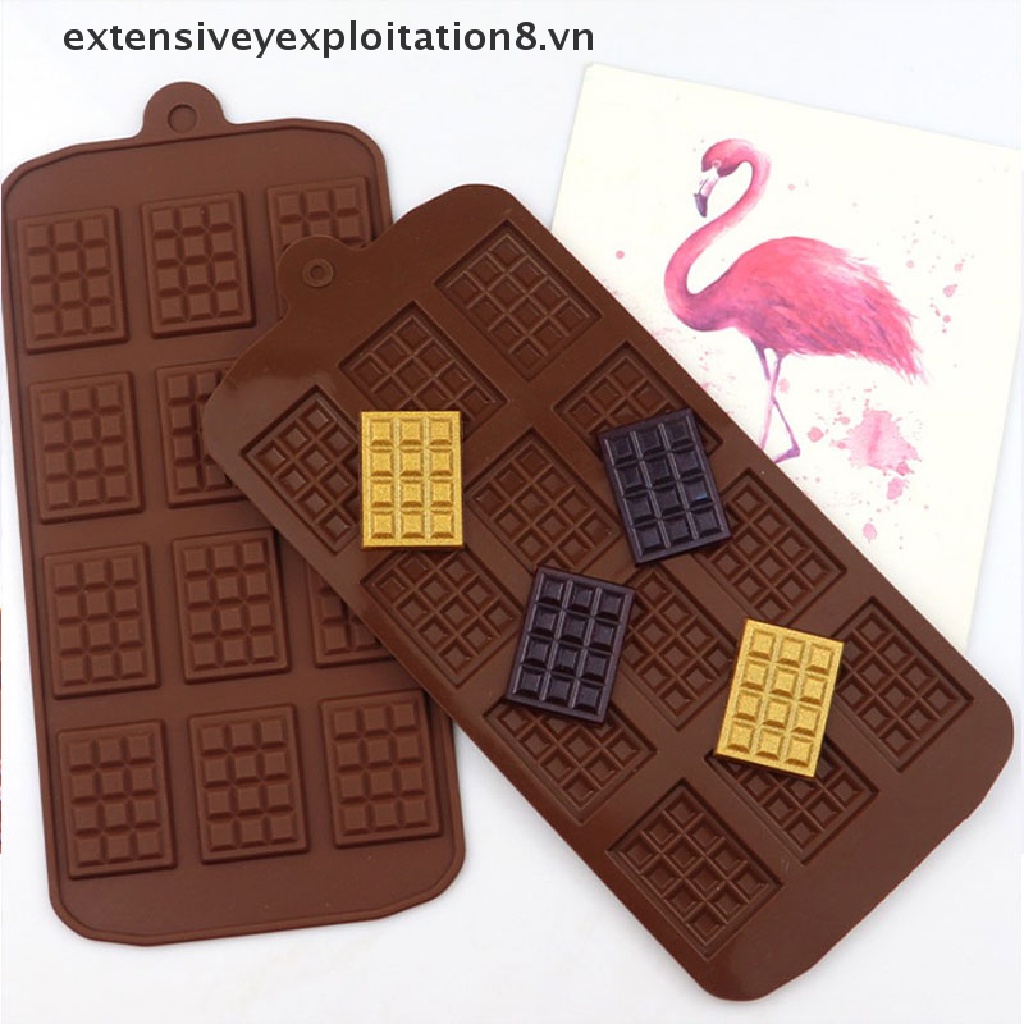 Khuôn Silicon Làm Kẹo / Chocolate Mini 12 Ngăn Chuyên Nghiệp