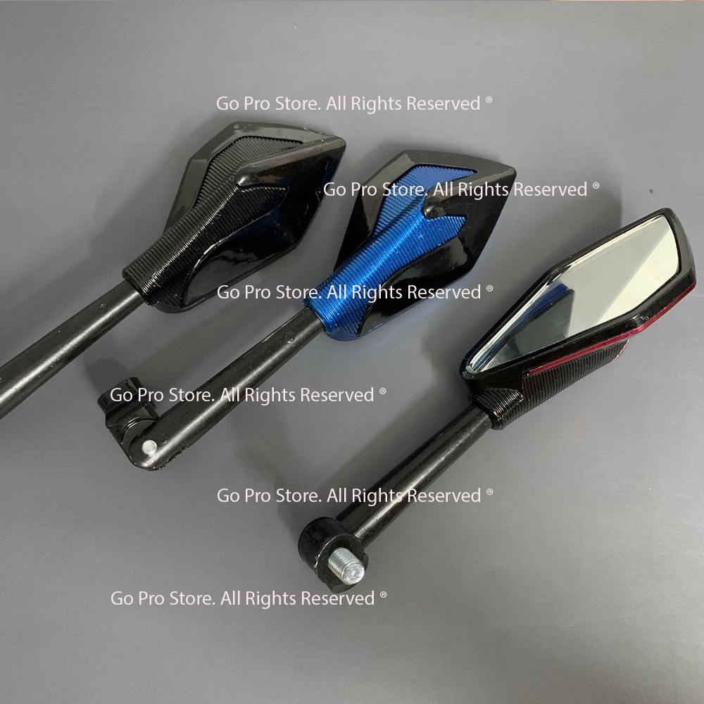 Gương Chiếu Hậu KIỂU 5 CẠNH Chân 10 Ly Ren Suôi Mã G1117 (Kính Trái)