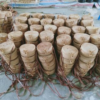 túi mây tre đan trơn