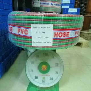 Dây hơi đôi phi 6.5mm (oxy+gas) MASUKA hàn cắt gió đá, 5m - 10m