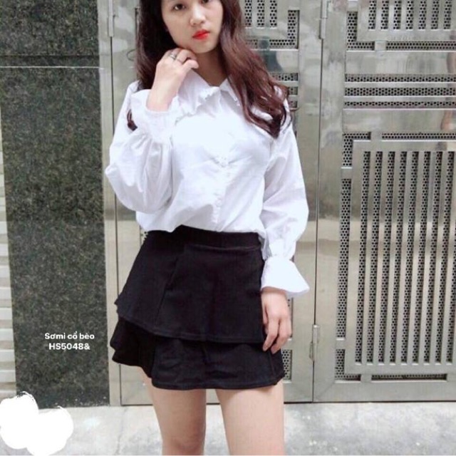 Áo sơmi cổ bèo ( HS)