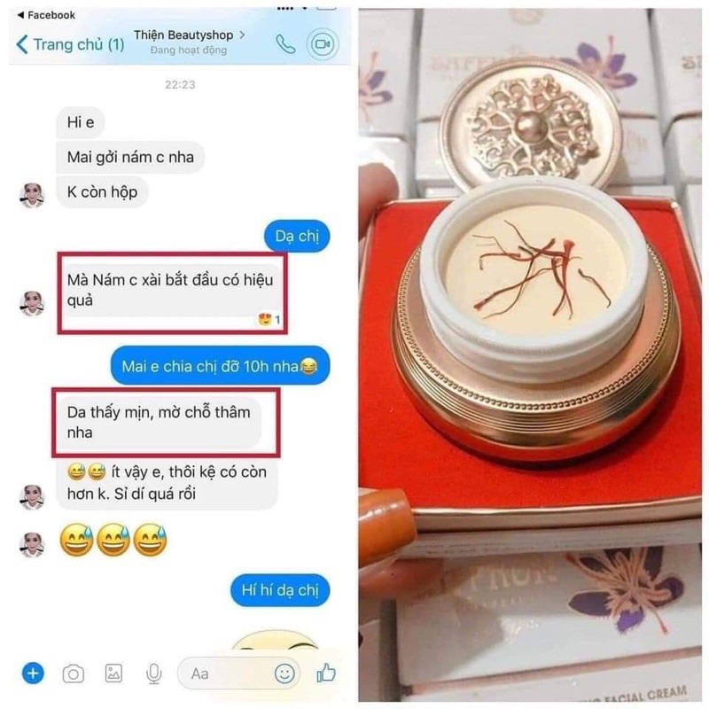 Kem Nám Saffron- Chính hãng Hải Âu Việt