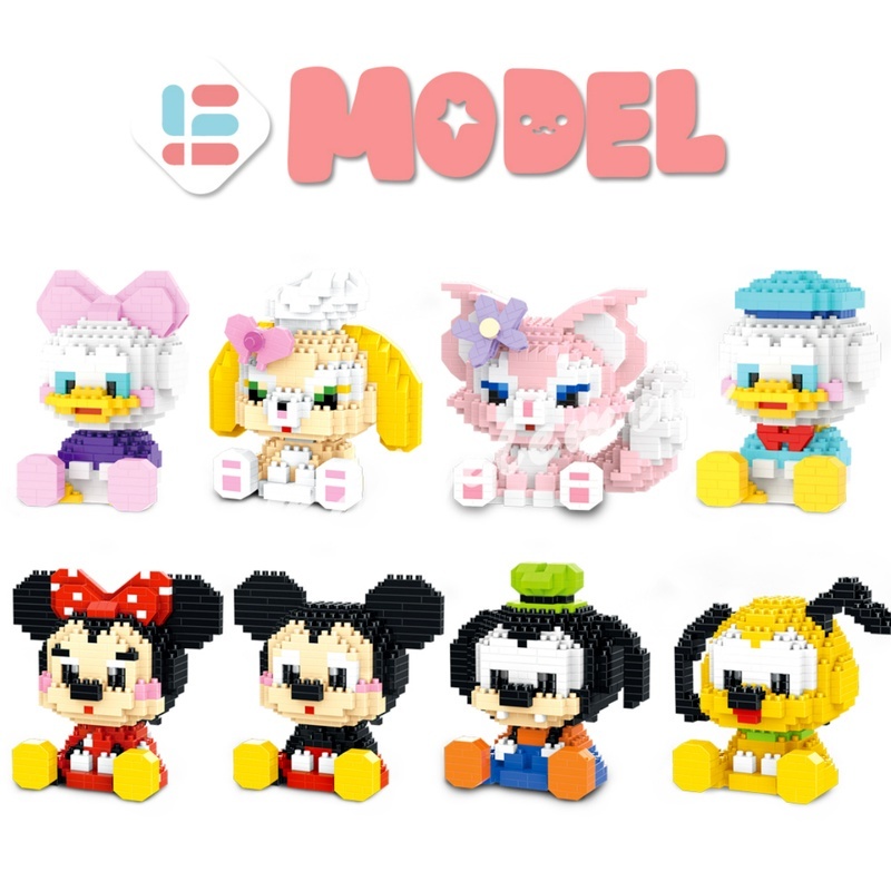 Disney Khối Xây Dựng LinaBell StellaLou Series Pop Búp Bê Triều Chơi Máy Tính Để Bàn Trang Trí Người Lớn Trẻ Em Quà Tặng Đồ Chơi