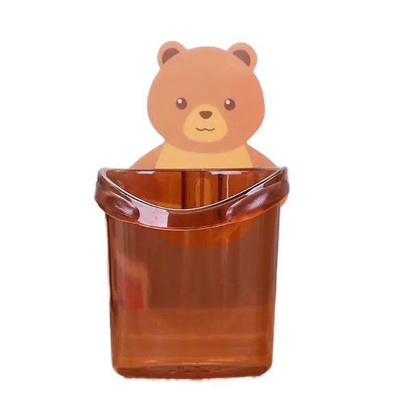 Giá Đỡ Cốc/Bàn Chải Đánh Răng Gắn Tường Hình Gấu Cho Phòng Tắm