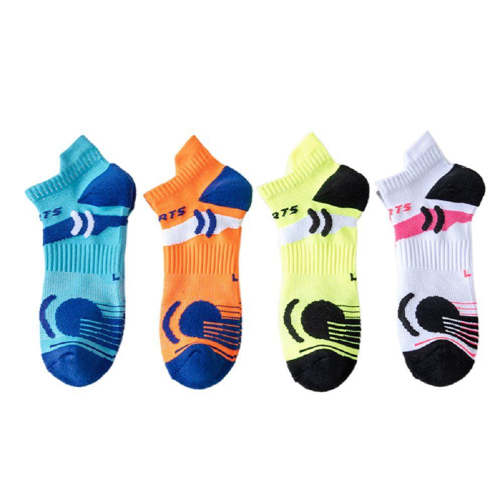 MIQUEL Vớ Thể Thao Cotton Kẻ Sọc In Chữ Thoải Mái Thời Trang Cho Nam