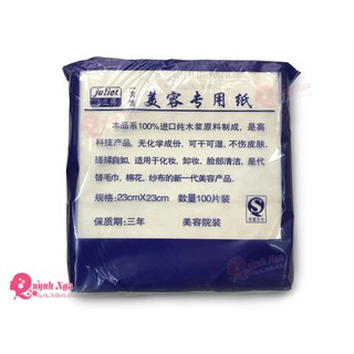 Giấy Vuông Lau Mặt Dùng Trong Spa