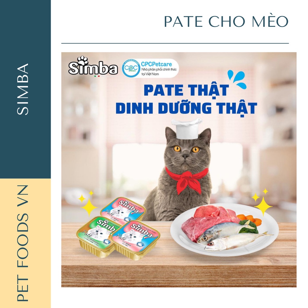 Pate cho mèo SIMBA 100g