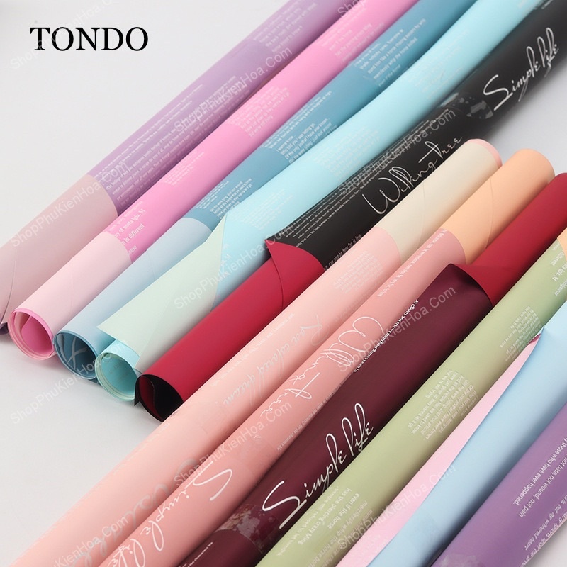 Giấy Gói Hoa Hoạ Tiết Mặt Chữ Đẹp KT 58*58cm Gói Hoa, Bọc Hoa, Bó Hoa