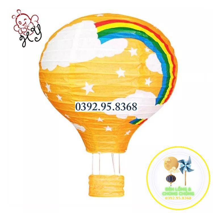 Lồng Đèn Khinh Khí Cầu Giấy 30cm - Khinh khí cầu giấy trang trí