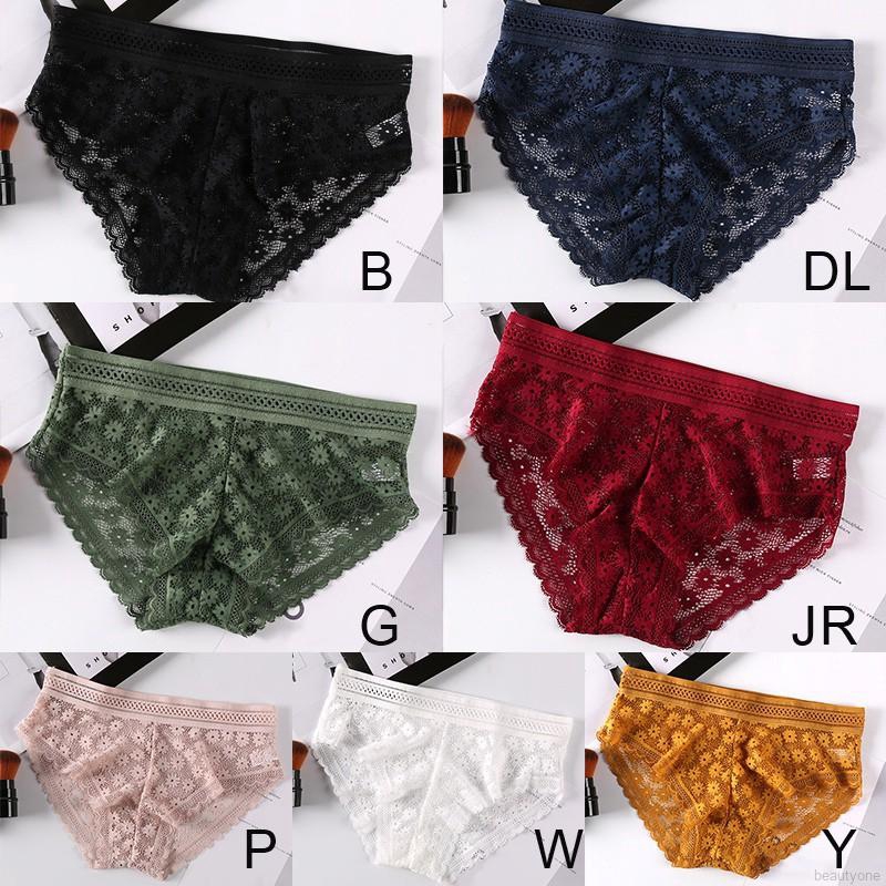 Sexy Floral Lace Panties Women Stretch Panties Briefs