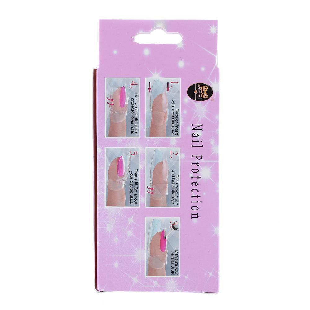 Set 10 Kẹp Bảo Vệ Móng Tay Trong Suốt Tiện Dụng Ốp