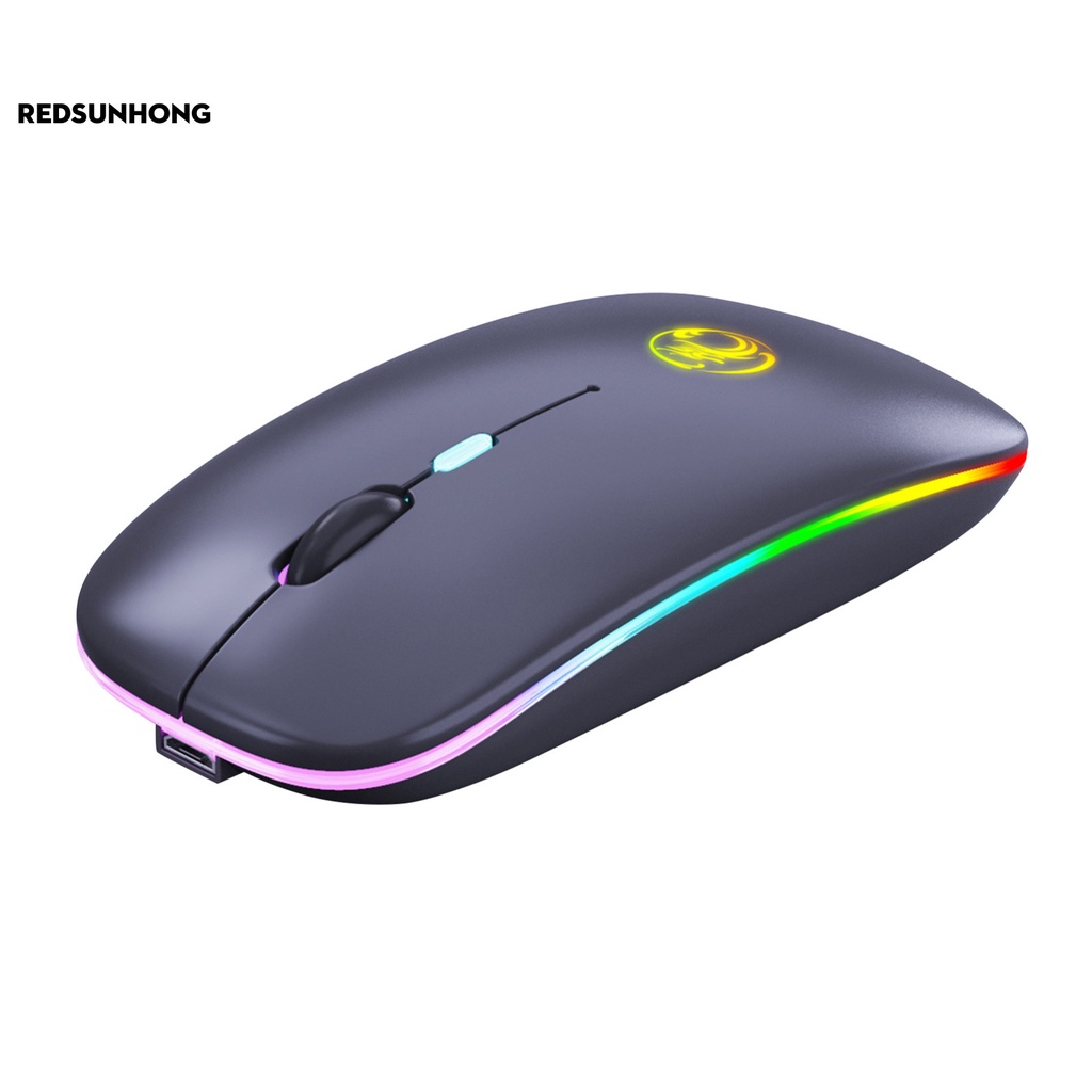 Chuột không dây Có Đèn Led Nhiều Màu Sắc Kết Nối Bluetooth Cho Pc Laptop