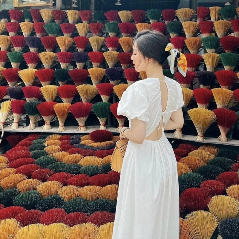 🦋Đầm Maxi Dáng Dài Hở Lưng🦋