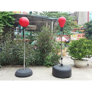 Bóng đấm phản xạ lắc lư loại xịn, cao 1m2 đến 1m6, tặng găng boxing + bơm + kim - bảo hành 12 tháng