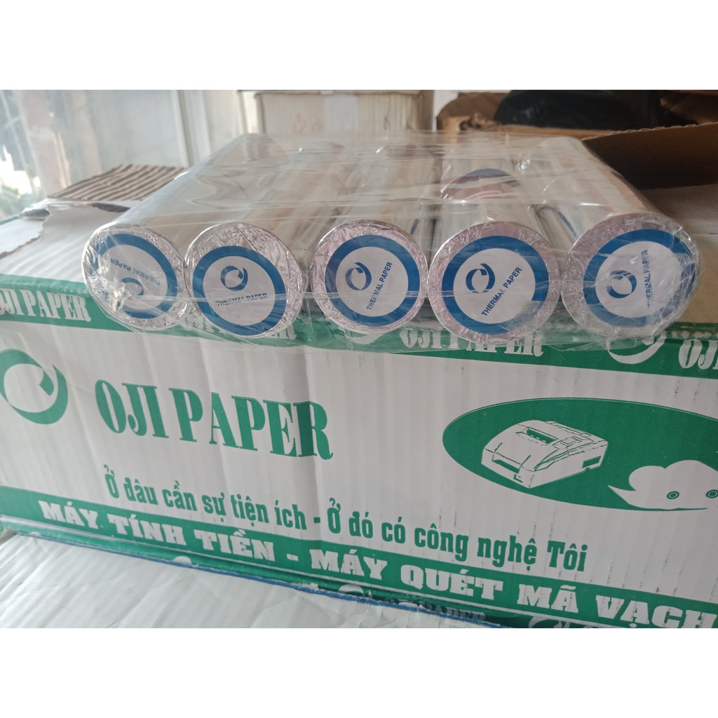Giấy In Bill K80 x45  10Cuộn / Thùng, GIẤY IN NHIỆT K80, giấy in hóa đơn k80