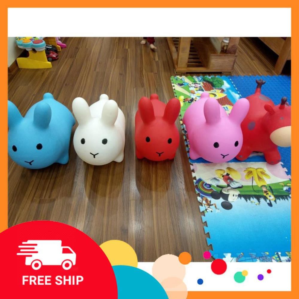 Thú nhún bơm hơi / đồ chơi thú nhún  không mùi cao su bé thỏa sức nhún nhảy bé thích mê