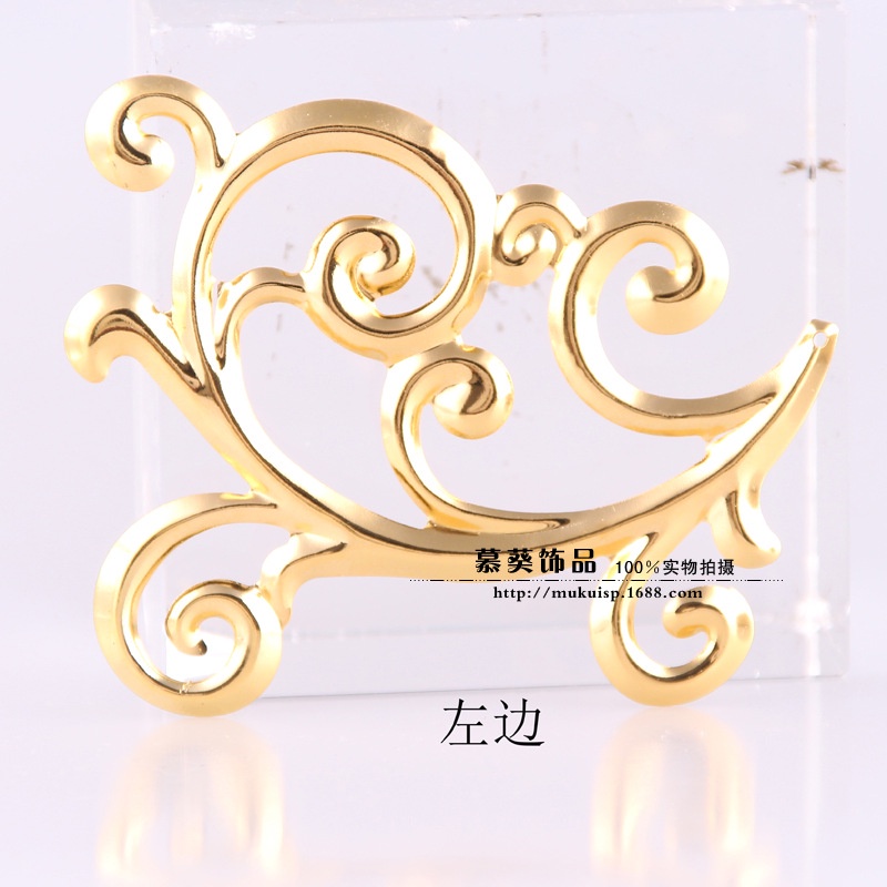 (1 cặp)Phiến kim loại họa tiết 71*90mm và 61*50mm, Nguyên liệu làm trang sức cổ trang, Nguyên liệu diy