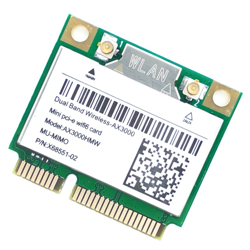 Thẻ Wifi Không Dây Mini Pci-E Ax200 Ax3000 Wi-Fi 6 802.11ax 2.4g / 5g Wlan Windows10