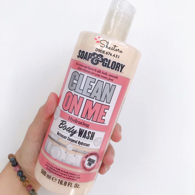 Sữa tắm Soap &amp; Glory Clean On Me Shower Gel 500ml