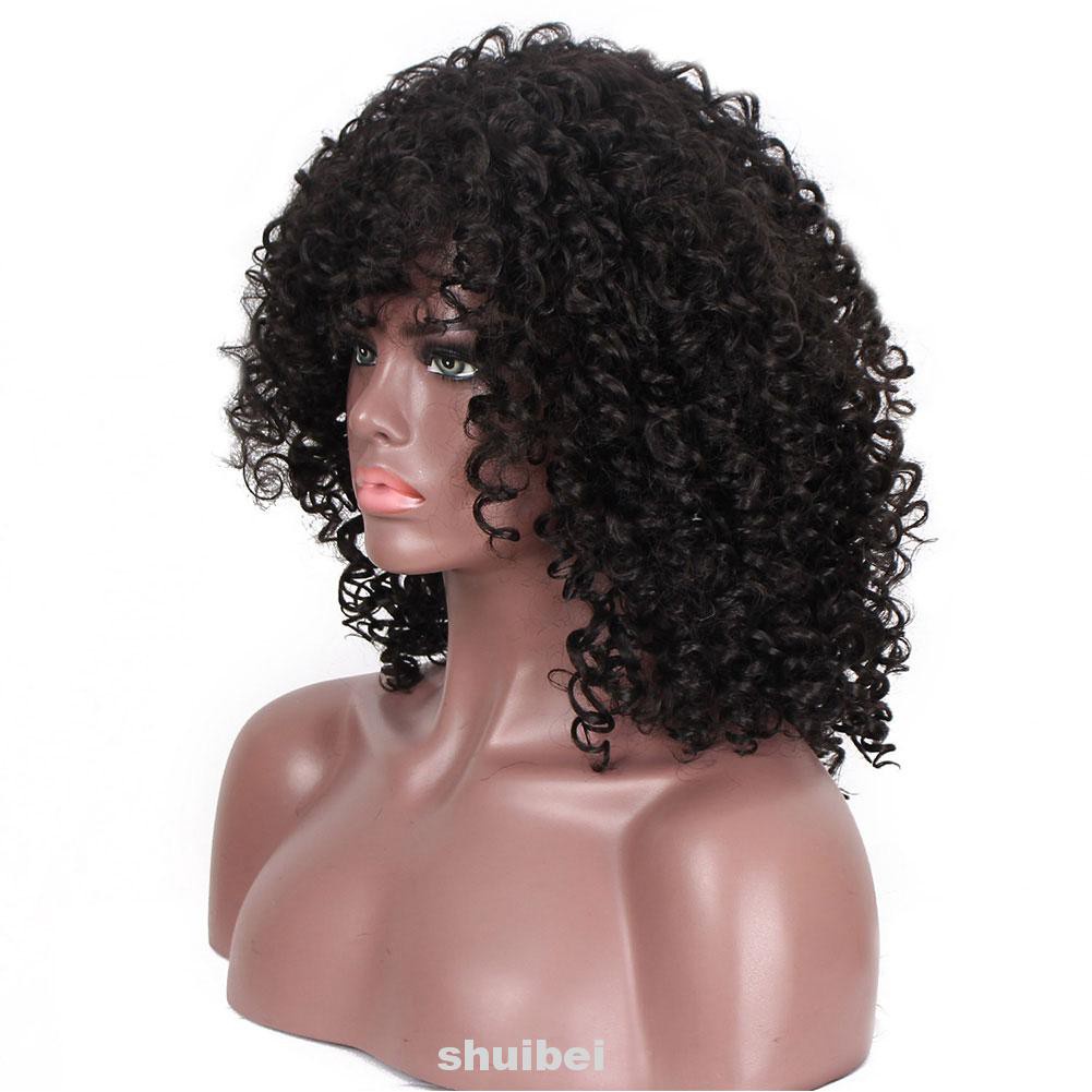 Bob Fashion For Black Women Heat Resistant Human Hair Party Short Synthetic Curly Wig