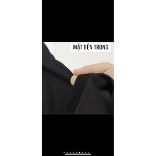 Quần ống suông cạp chun, quần ống rộng nữ màu đen ulzzang