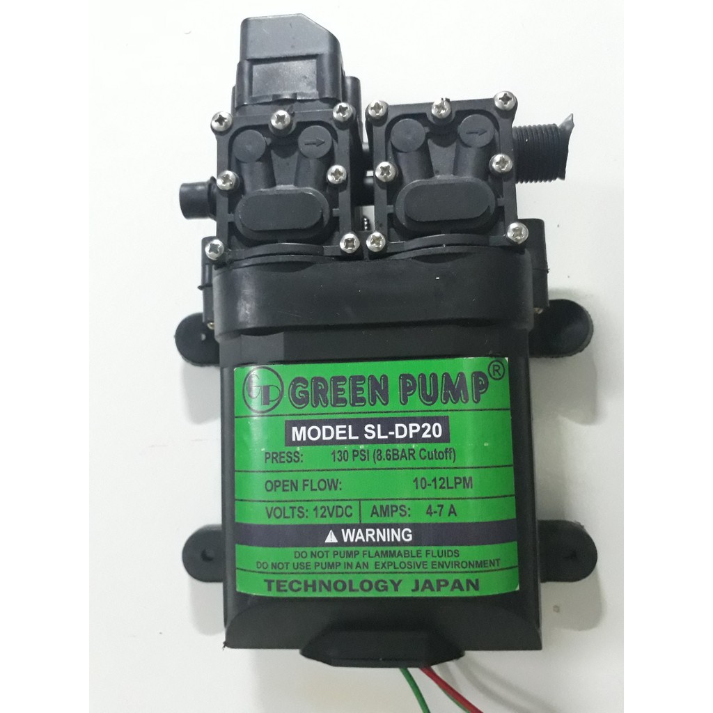 Máy bơm đôi GREEN PUMP 12V - Mẫu Mới