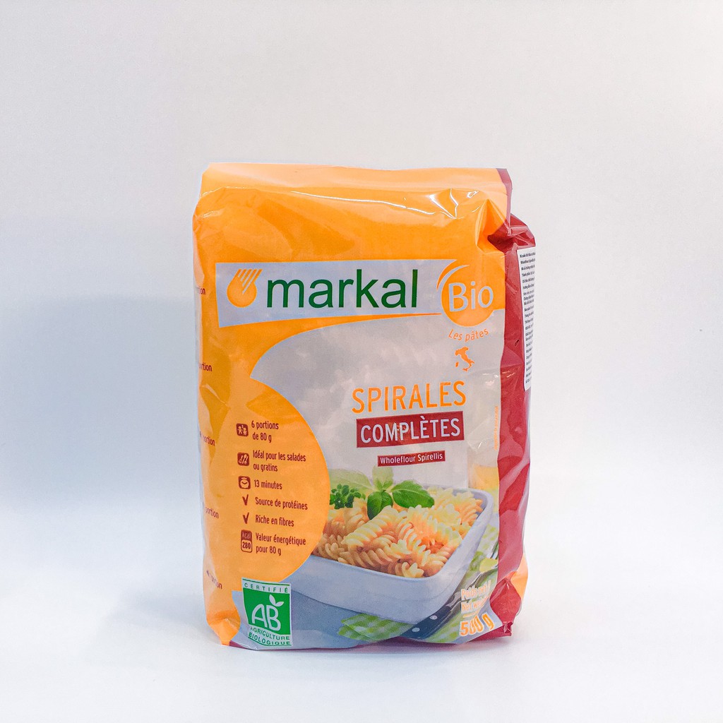 Mì xoắn lứt hữu cơ Markal 500g - Tôm Vàng