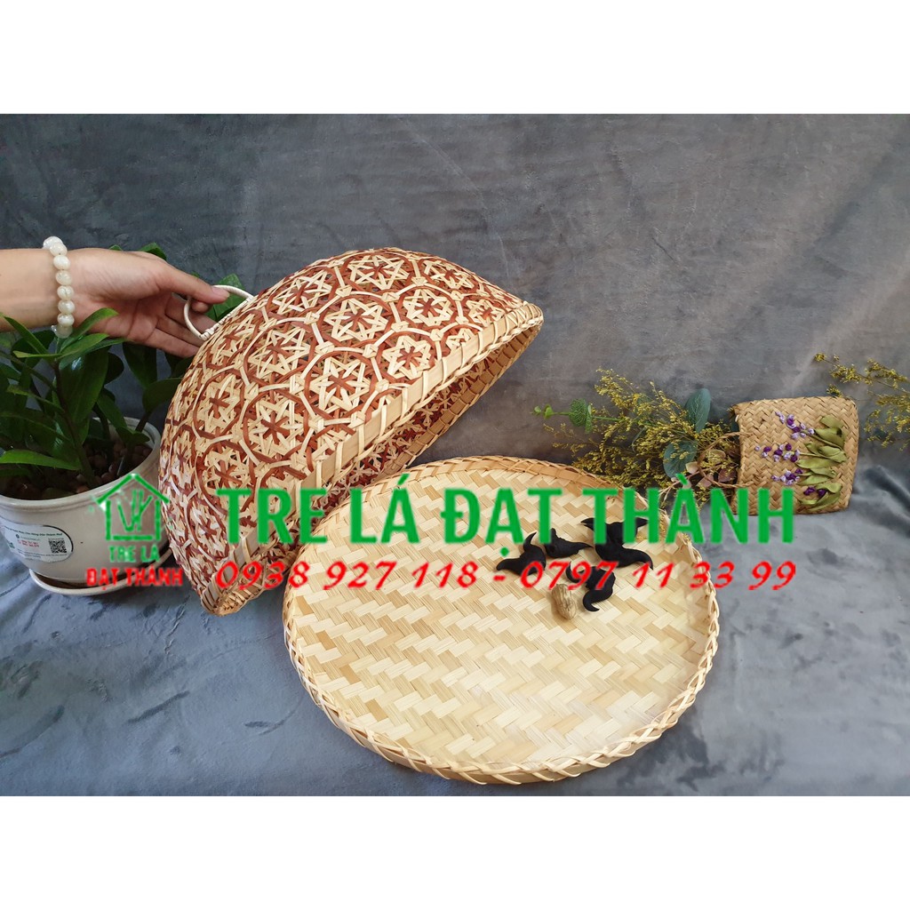 LỒNG BÀN TRE: HOẠ TIẾT & SIZE TRUNG