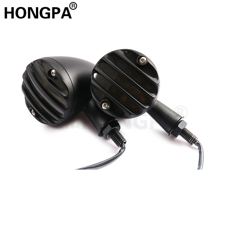 Cặp đèn xi nhan led hình viên đạn dành cho Yamaha Honda Suzuki Cafe Racer Bobber Chopper