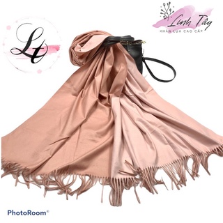 Khăn Dạ Trơn Hai Mặt Khăn Choàng Dạ Unisex Hãng Cao Cấp Linh Tây- Đẳng Cấp Quý Cô 180*90