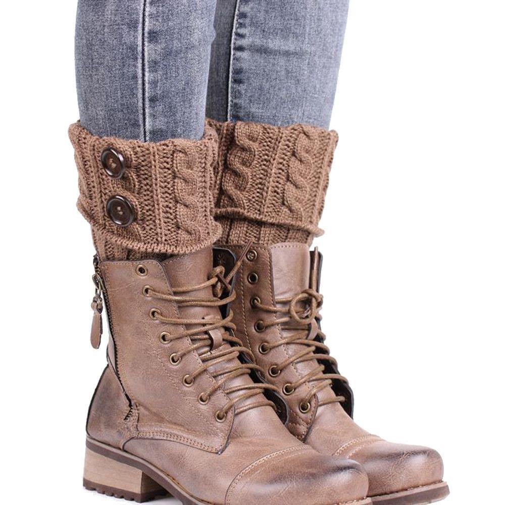 Vớ Đan Len Giữ Ấm Chân Thời Trang Cho Nữ