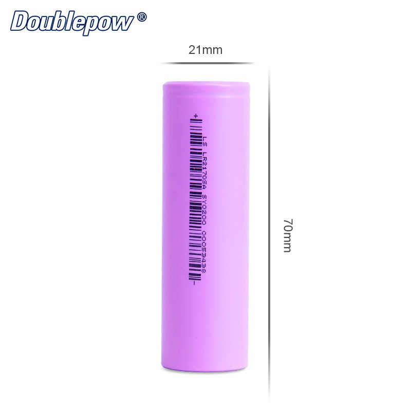 Pin sạc Lithium 21700 Doublepow 4000mAh 3.7V (Hàng chính hãng) Pin Cho Đèn Pin Led Công Suất Cao