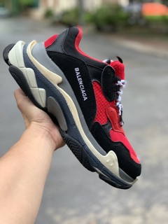 [ FULL BOX ] Giày balenciaga trips Đen đỏ R.E.P 1:1