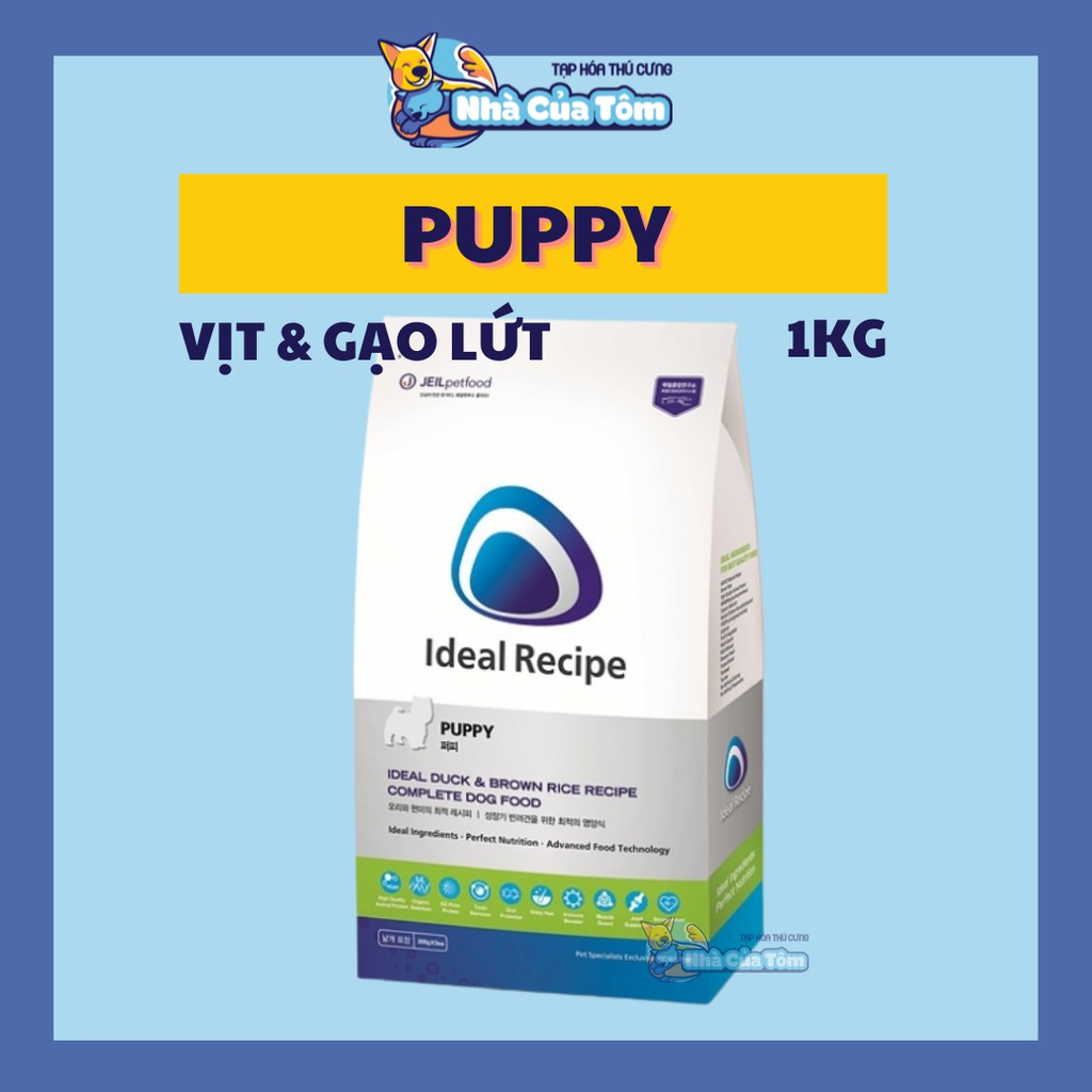 IDEAL RECIPE - Thức ăn hạt dinh dưỡng lí tưởng cho chó túi 1kg