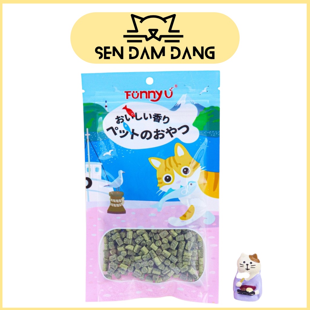 Viên Cỏ Mèo Dạng Nén Tiêu Búi Lông Cho Mèo - 100G