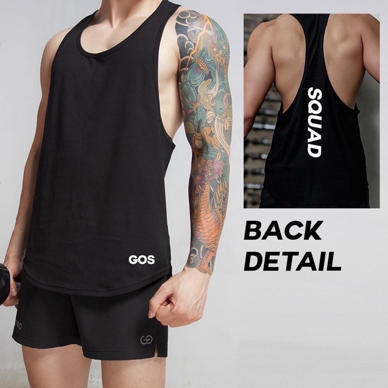 [Freeship] Áo gym nam, áo ba lỗ nam, áo tanktop nam GOS In Squad S3 + tặng quần lót