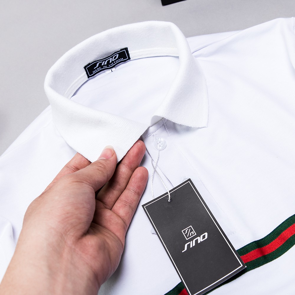 Áo phông nam trơn thêu họa tiết lá AP00004 | BigBuy360 - bigbuy360.vn