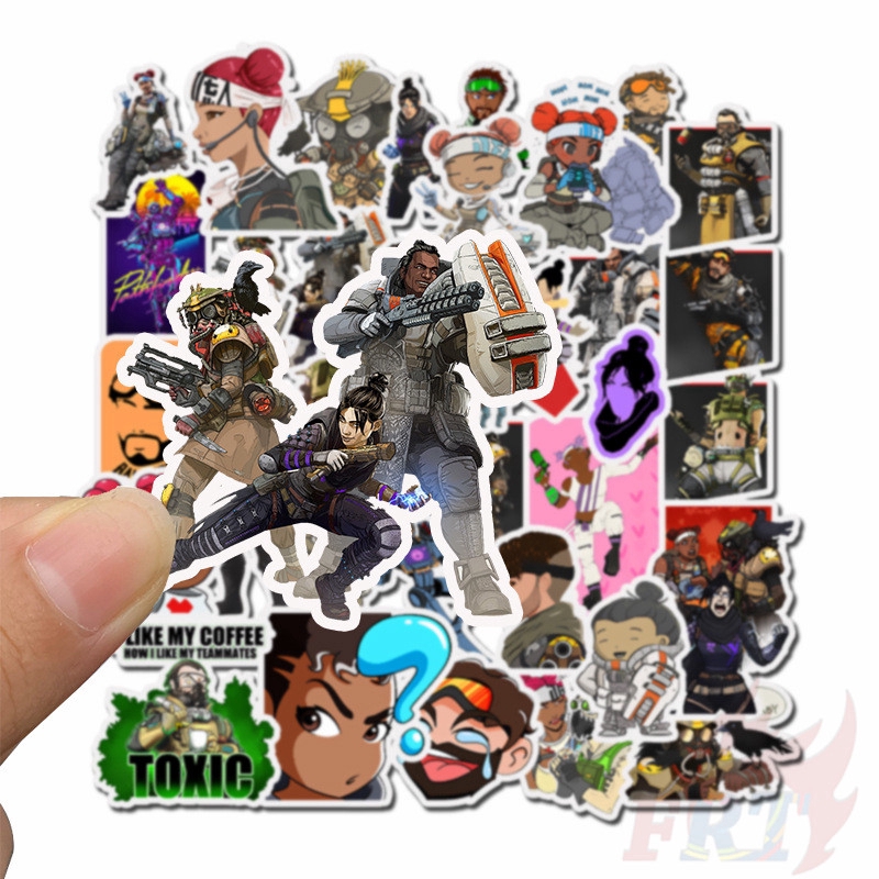 ❉ Apex Legends Giấy và decal dán tường ❉ 50Pcs/Set Games Mixed Doodle Stickers