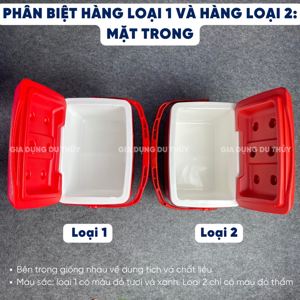 Thùng đá giữ nhiệt 36h dung tích 14L thương hiệu Happy Cooler có quai xách tiện lợi không chứa BPA an toàn cho sức khỏe