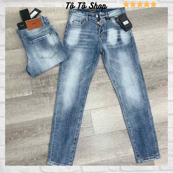 Quần Jean Nam cao cấp  thời trang Tô Tồ Shop, Quần Bò Nam co giãn mẫu mới trẻ trung cá tính - MQ84