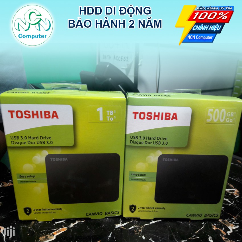 Ổ CỨNG DI ĐỘNG ⚡ 1TB ⚡ HDD TOSHIBA CANVIO BASICS 500GB 1000GB 1TB USB 3.0 NEW