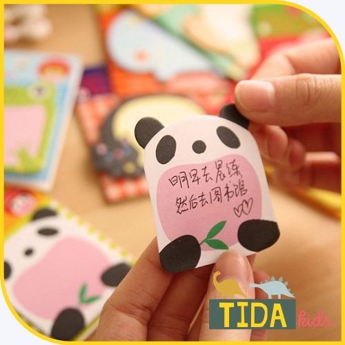 Giấy Ghi Chú Giấy Note Hình Con Vật ⚡ SIÊU CUTE ⚡Dễ Thương Siêu Đẹp, Giá Tốt, Văn Phòng Phẩm TiDa Kids Shop